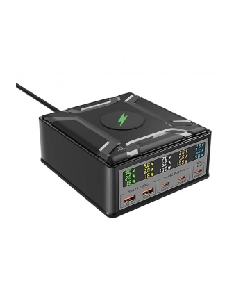 Blitzwolf BW-S28 Ładowarka Sieciowa i Bezprzewodowa Qi PD3.1 QC4+ 6w1 260W