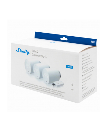 Shelly WiFi/BLU TRV (3 sztuki z centralką) (TRV3PACK)