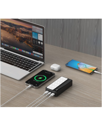 rebeltec Powerbank P20 LCDPD LAMP 20 000mAh, zintegrowana lampa LED z funkcją latarki