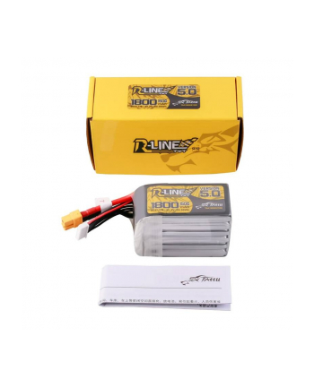Tattu Akumulator Lipo R-Line Version 5.0 1800mAh 22.2V 150C 6S z wtyczką XT60