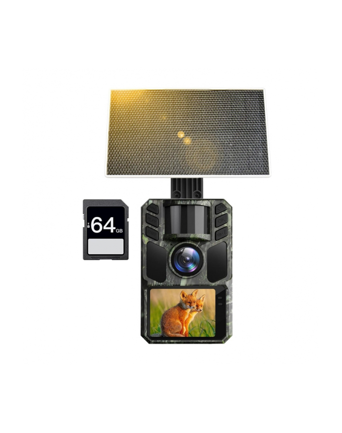 Fotopułapka Kjk Fkpcam Fk Hc20 Wifi Fhd 64Mp Ip66 Solar główny
