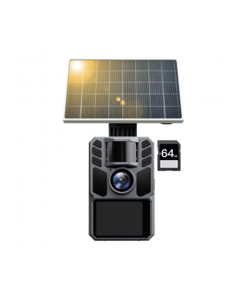 Fotopułapka Kjk Fkpcam Fk Hc40 4K 64Mp Ip66 Panel Solarny
