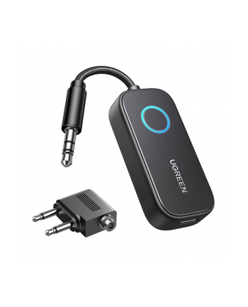 Odbiornik / nadajnik Bluetooth 5.3 Ugreen CM671, mini jack 3.5mm, 300mAh + adapter samolotowy