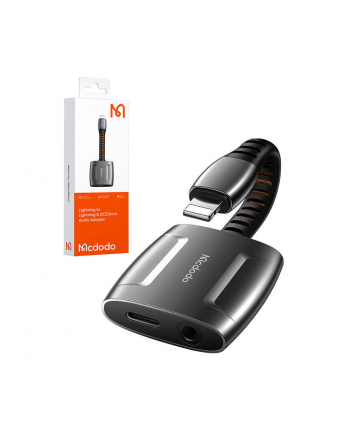 MCDODO ADAPTER USB  CA-6340 LIGHTNING - JACK 3.5MM SZARY  ()