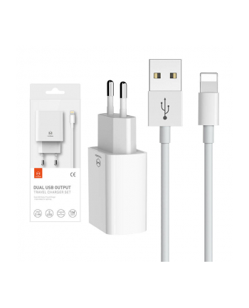 MCDODO ŁADOWARKA  2XUSB Z KABLEM USB-LIGHTNING  ()