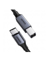 Kabel USB 2.0 C-B UGREEN US241 do drukarki 2m (czarny) - nr 1