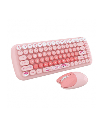 Zestaw klawiatura + mysz Mofii Candy New 2.4G Różowy (68101)