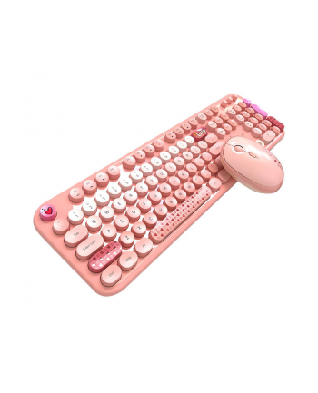 Zestaw klawiatura + mysz Mofii Lovely 2.4G Różowy (68068)