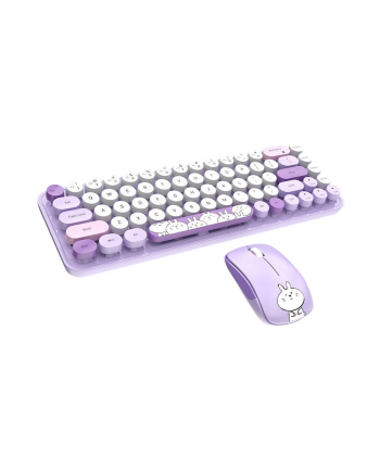 Zestaw klawiatura + mysz Mofii iBean Pro New 2.4G Fioletowy (68157)