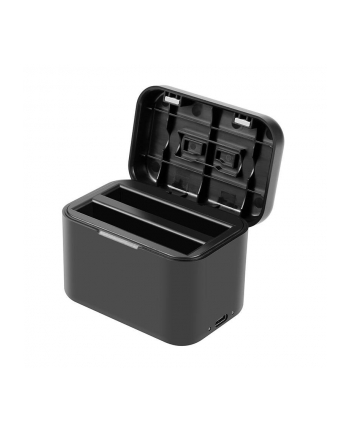 Puluz Etui ładujące na baterie i karty pamięci do Insta360 X4 (czarne)