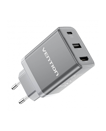 Vention Ładowarka Sieciowa Usb-c Usb Hdmi 4K60Hz Zasilacz Pd Kostka GaN 65W