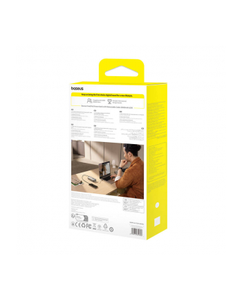 Baseus Free2Pull 20000mAh 65W Wbudowany Kabel Szary