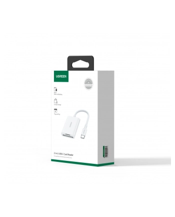 Czytnik kart UGREEN SD / microSD na USB 3.0 / USB Typ-C CM265 (biały) (35506) nr 2