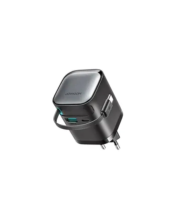 Joyroom Gan Jr Tcl02 65W Usb A C Z Wbudowanym Kablem Czarna