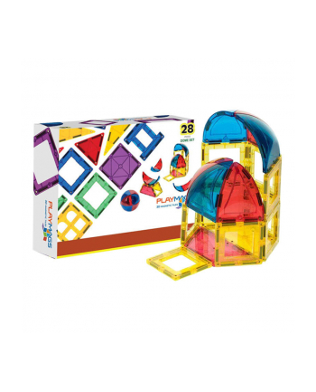 Playmags Klocki Magnetyczne 3D Kopuła 164 Zestaw 28El.