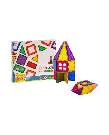 Playmags Klocki Magnetyczne 3D 165 Zestaw 32El.