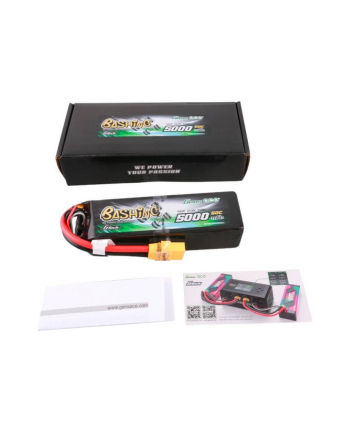 Akumulator Gens ace G-Tech 5000mAh 14.8V 4S1P 60C Lipo z konektorem XT90 Plug-Bashing Series
