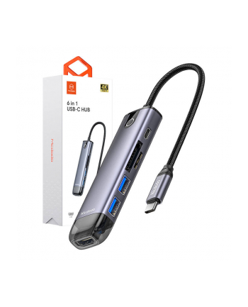 Mcdodo Hub 6w1 Usb-c RJ-45 Vga Hdmi 4K Macbook M1 (682100031A)