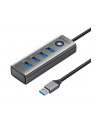 Orico Adapter Hub PDD4U USB do 4x USB 3.0 (szary) (PDD4UU3015GYEPIP) - nr 1