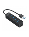 Orico Adapter Hub TWU3 USB do 4x USB 3.0 (czarny) (TWU34ABKEPIP) - nr 1