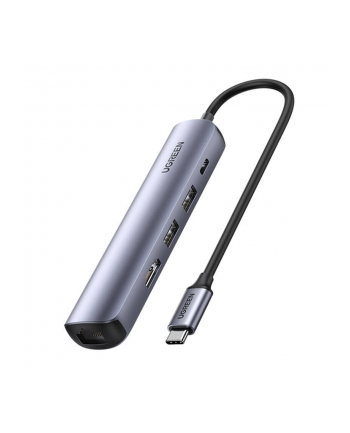UGREEN Revodok CM418 USB-C - 2xUSB HDMI 4K 30Hz RJ45 1Gbps, PD 100W (6957303892327)