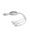 Baseus Free2Draw USB do micro USB+Lightning+USB-C, 3.5A, 1.1m Biały (P1036870021101) - nr 2