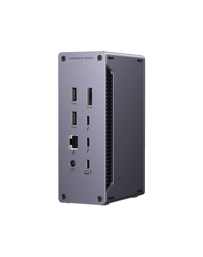 Ugreen Stacja Dokująca U710, 2X Thunderbolt 4, Displayport 8K 30Hz, 4X Usb, Usb-C, Rj45, Sd/Tf, Aux, Pd 90W (Szara) (66650) główny