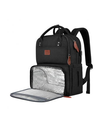 Matein Laptop Plecak / Lunch Bag 15.6 Usb Czarny nr 1