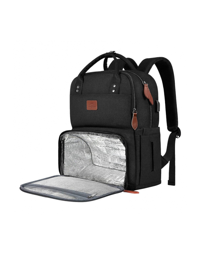 Matein Laptop Plecak / Lunch Bag 15.6 Usb Czarny główny