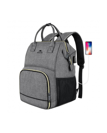 Matein Plecak na laptopa / Torba lunch 15.6'' 1368 Szary USB nr 1