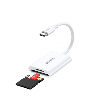 Czytnik kart UGREEN SD / microSD na USB 3.0 / USB Typ-C CM265 (biały) (35506)