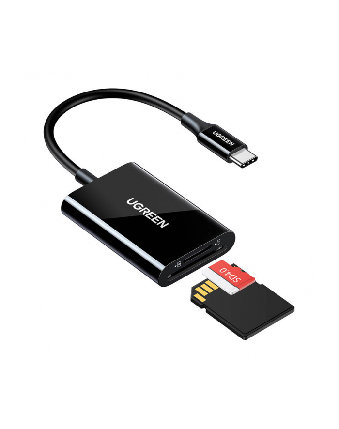 Czytnik kart UGREEN SD / microSD na USB 3.0 / USB Typ-C CM265 (czarny) (35622) główny