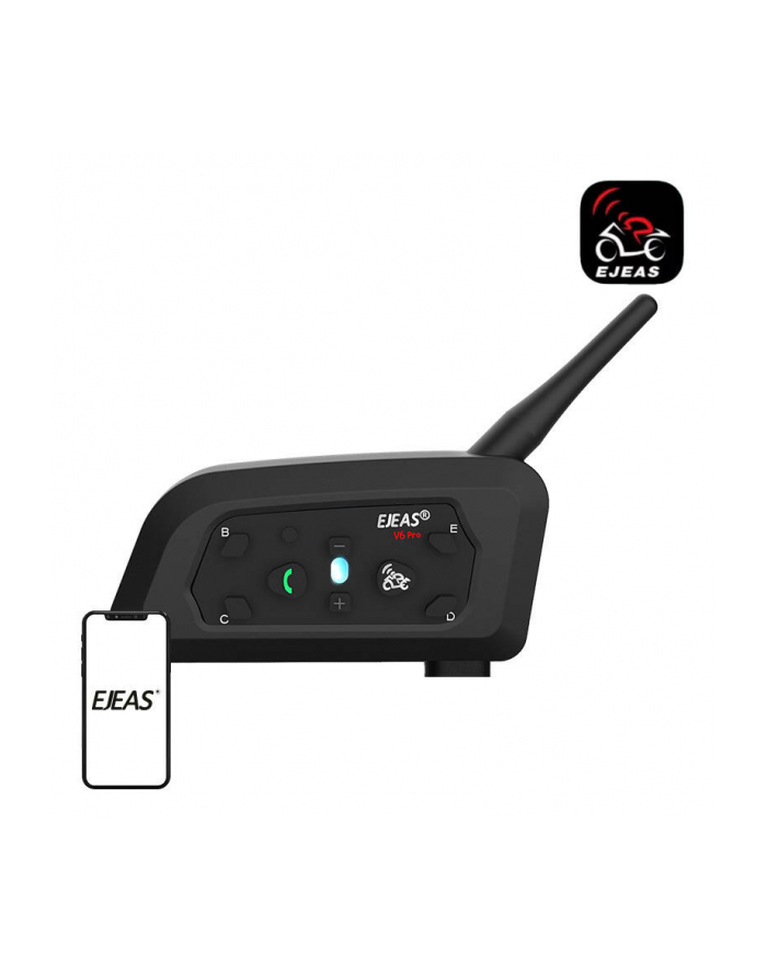 Ejeas Interkom Motocyklowy V6 Pro+ główny