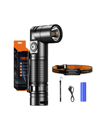 Superfire Wielofunkcyjna Uniwersalna Latarka Led Usb-C
