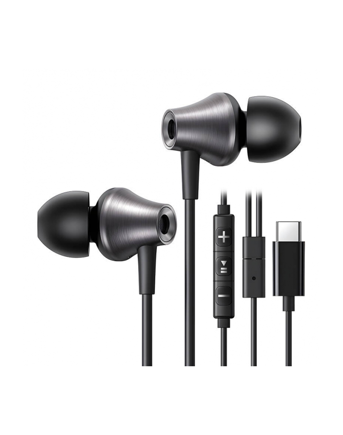 Słuchawki przewodowe dokanałowe Ugreen EP105, USB-C, 1.2m (czarne) główny