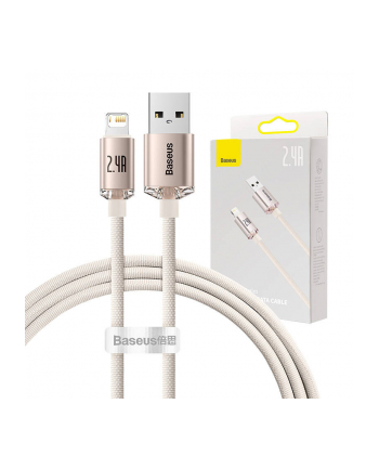 Baseus Baseus Crystal Shine Series Kabel Usb - Lightning Różowy (Cajy001104)