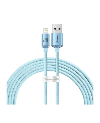 Baseus Crystal Shine Kabel Usb Lightning Do Apple Iphone Ipad Airpods 2M 2.4A