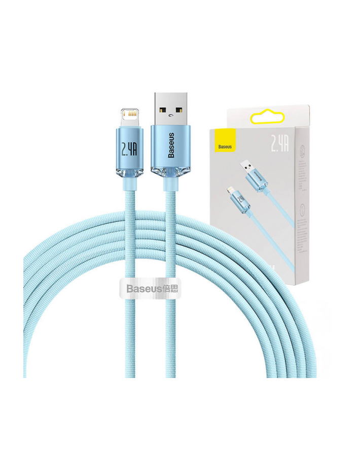 Baseus Crystal Shine Kabel Usb Lightning Do Apple Iphone Ipad Airpods 2M 2.4A główny