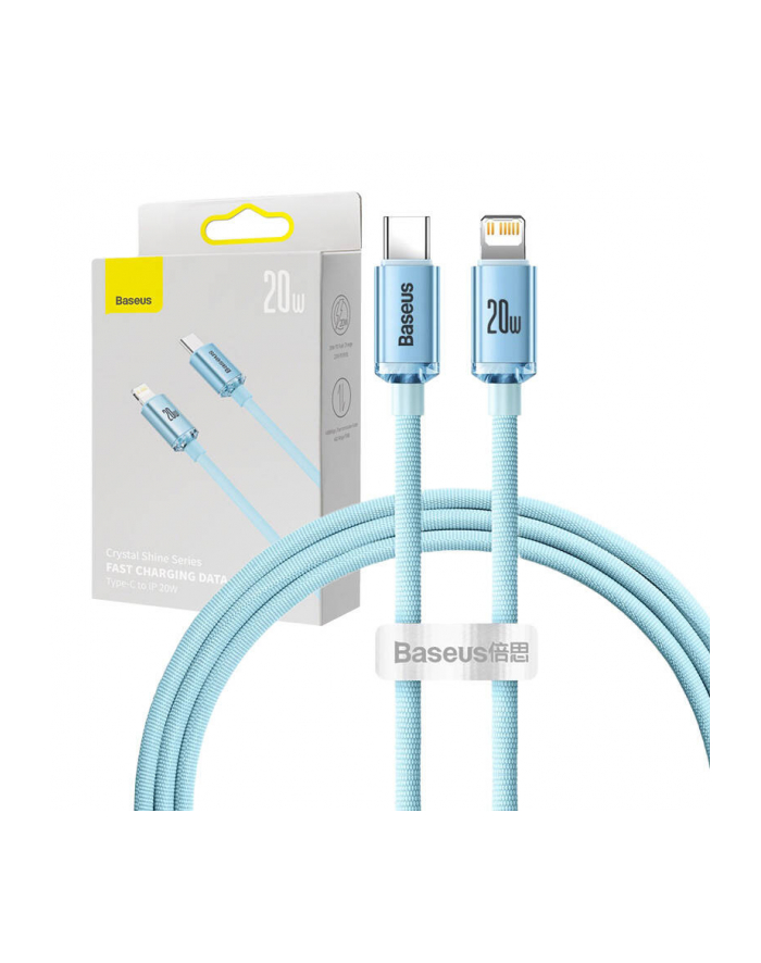 Baseus Crystal Shine Kabel Usb Lightning Do Apple Iphone Ipad Airpods 1.2M 2.4A główny
