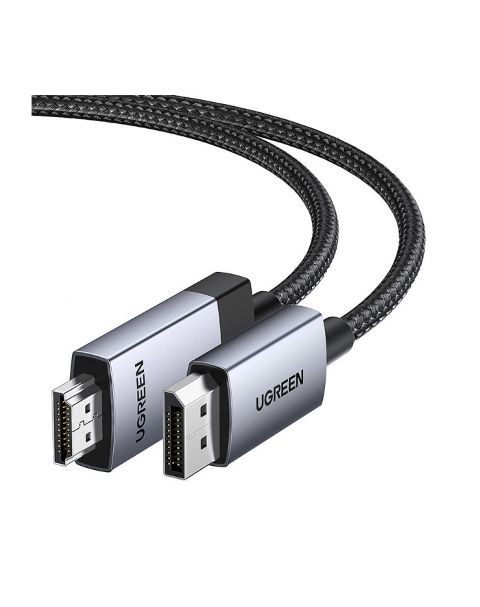 Kabel Displayport męski do HDMI męski Ugreen DP119 4K@60Hz 3m jednokierunkowy (25491) główny