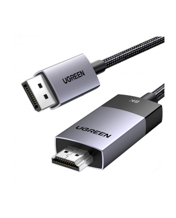 Ugreen Kabel DisplayPort do HDMI DP115, 8k 60 Hz, 2m (czarny) (66639)