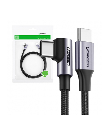 Ugreen Kabel Usb-C Do Us255, 3M, 60W, Kątowy (Czarny) ]]