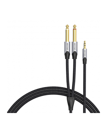 Vention Kabel audio mini jack 3.5mm do 2x 6.35mm męski Barhk 8m
