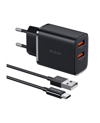 Mcdodo Uniwersalna Ładowarka Sieciowa 2Xusb 12W Szybki Kabel Usb C 1M