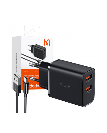 Mcdodo Uniwersalna Ładowarka Sieciowa 2Xusb 12W Szybki Kabel Usb C 1M