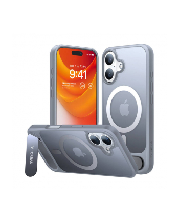 Torras Pstand Series Case for iPhone 16 Plus (Titanium gray)