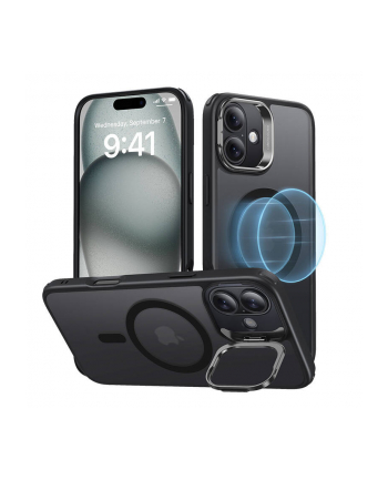 Esr Classic Hybrid Halolock Case With Stand For Iphone 16 Black