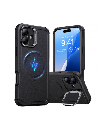 Esr Cyber Tough Halolock Case With Stand For Iphone 16 Plus Black