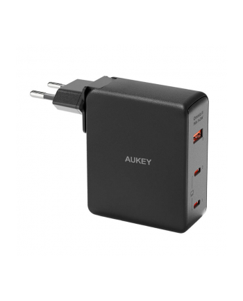 Aukey Ładowarka Sieciowa Pa-B7O, 1Xusb-A, 2Xusb-C, 140W Gan Czarna (67125) nr 1