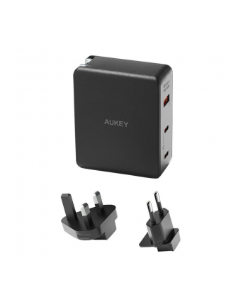Aukey Ładowarka Sieciowa Pa-B7O, 1Xusb-A, 2Xusb-C, 140W Gan Czarna (67125) nr 2